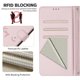 thumbnail image 5 of Funda Cartera para Motorola Moto G77 con Bloqueo RFID, Cierre Magnético y Ranuras Tarjetas Rosa, 5 of 6