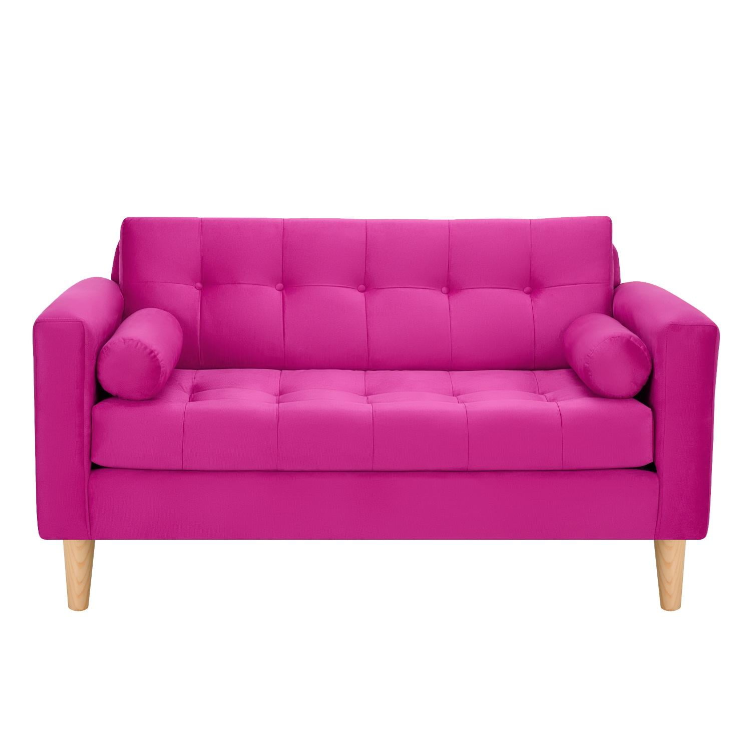 Bodevir - Sofa Retro 2c Felpa 05 Fucsia
