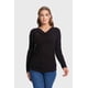 thumbnail image 1 of Polera Mujer Drapeado Negro, 1 of 4