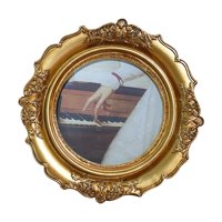 Magideal - Marco De Fotos, Exhibición De Marcos De Fotos, Hecho A Mano, Bricolaje, Diseño Retro, Decoración Del Hogar, Decoración De Mesa Para Oficina, Sala De E Oro