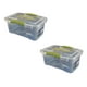 thumbnail image 1 of Pack 2 Cajas Organizadoras 6 Litros Wenco 15x22x33 Cm Transparente 6l Wenbox, 1 of 7