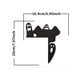 thumbnail image 1 of 1pc, Spooky Halloween Door Frame Decoration - Witch Skull, Ghost, Pumpkin, Cat Hat - Perfect for Corner Decoration, 1 of 5