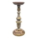 thumbnail image 1 of Porta Vela Candelabro Decorativo Rustico Madera 30cm dorado, 1 of 3