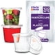 thumbnail image 5 of [Recipientes desechables] Stack Man, 100 juegos de vasos transparentes de 165 ml con tapas, 5 of 5