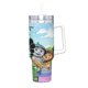thumbnail image 2 of Dee y Amigos en Oz Vaso aislado de acero inoxidable con asa, diseño temático, regalo para familia, amigos y fans; incluye pajita y encaja en el portavasos estándar, 40 oz, 2 of 6
