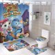 thumbnail image 1 of El oeste salvaje de la sheriff Callie-theme 4-Piece Shower Curtain Set with Rugs, Waterproof Bathroom Decor Set Includes Bath Mat, U-Shaped Rug, Toilet Lid Cover and Curtain with Hooks, 1 of 6