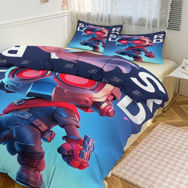 Avengers Blue Circle Boys Bedding Sets 1 Duvet Cover 2 Pillow ShamsBedding Features Captain America, Hulk, & Thor - Super Soft Bed Sheets