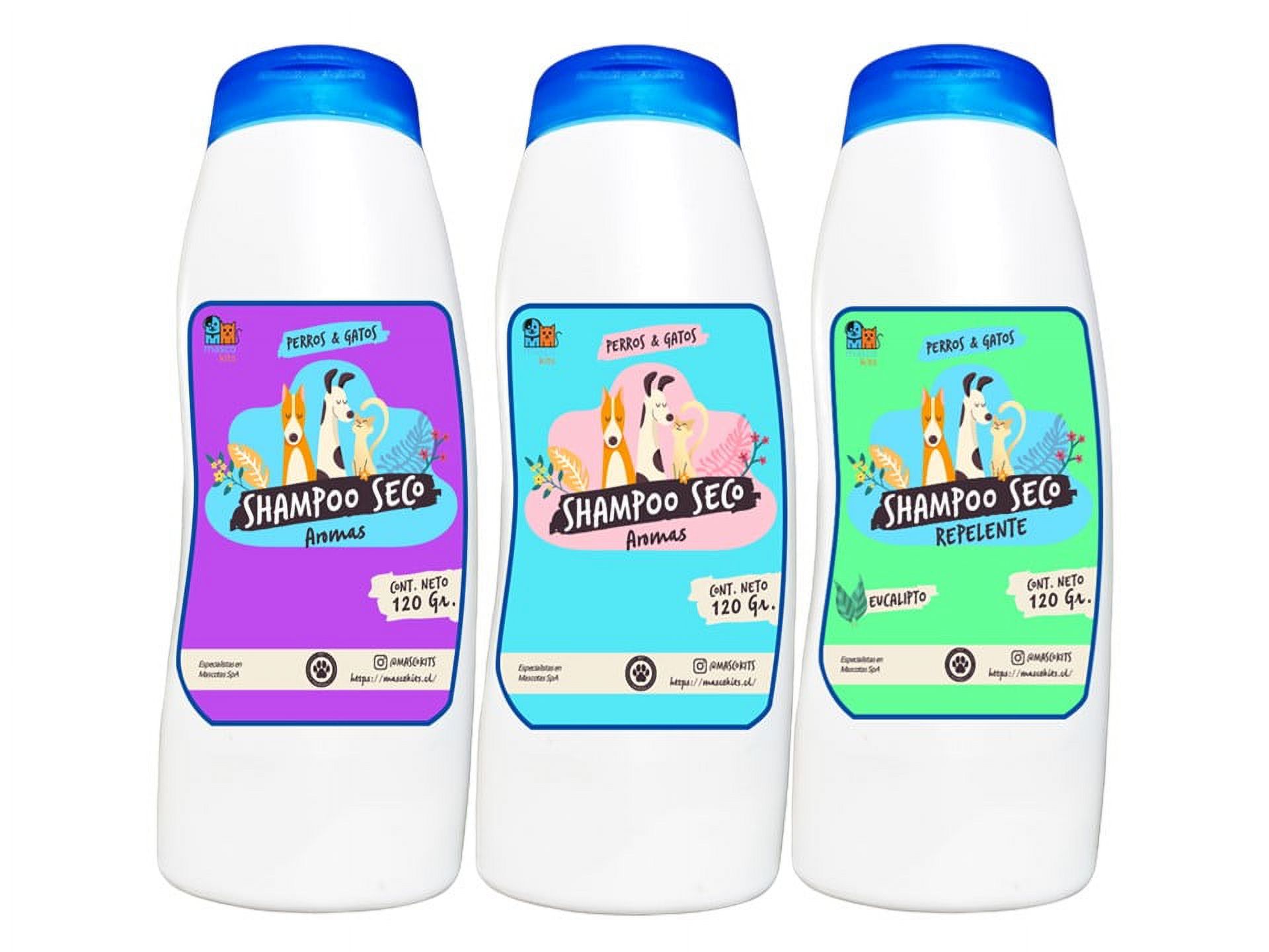 Mascokits - Shampoo Seco Repelente Pulgas Para Perro 120 Gr No Toxico