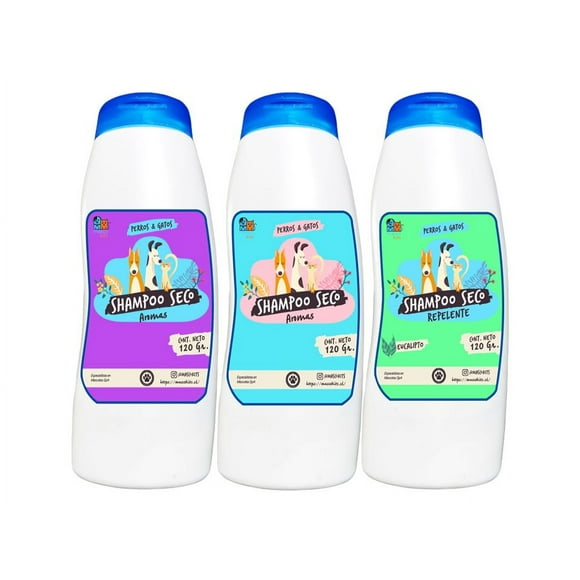 Shampoo Seco Repelente Pulgas Para Perro 120 Gr No Toxico
