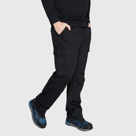 Jayson - Pantalón Cargo Gabardina Hombre Negro 46