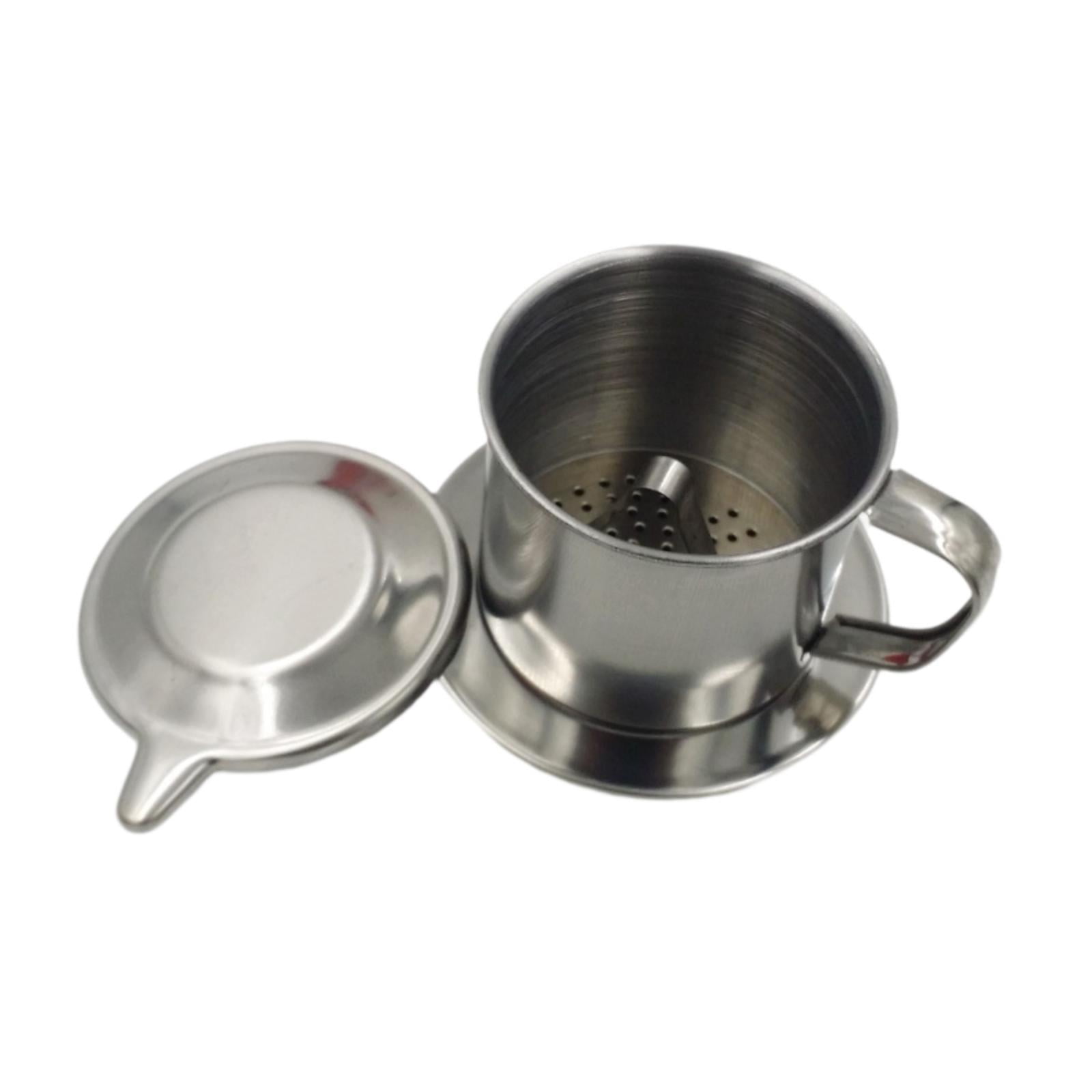 Magideal - Cafetera Vietnamita Con Filtro, Taza Infusora, Filtro De Café Vietnamita Reutilizable De Acero Inoxidable Para El Hogar, Bar, Regalos Navideños 7t
