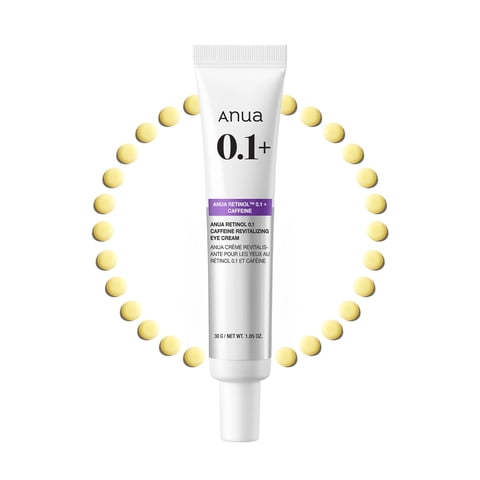 Anua - Crema De Ojos Retinol 0 1 Cafeína Revitalizante 30Ml