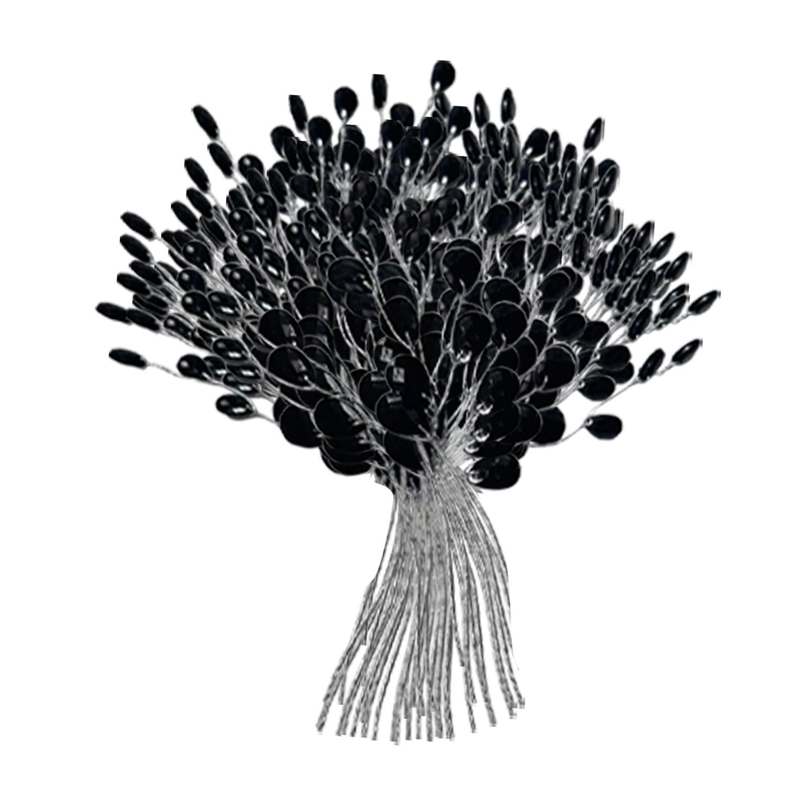 Magideal - 30 Piezas Gotas De Agua Peleras De Flores Artificiales Simulación Drop Pelocas De Flores Decoración Floral Para El Hogar Decoración Floral Para Vacaci Negro