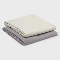 Arthome - Pack 2 Sábanas Beige + Gris King