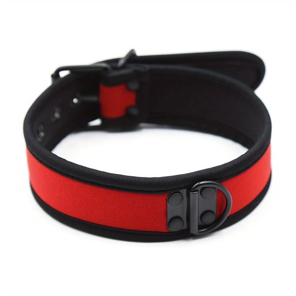 Sexy Dog Cosplay Collar Metal Buckle PU Leather Adjustable Choker Necklace Harness Bondage Fashion Role Play Fetish SM Costumes Party Adult Sex Accessory Sex Toy