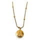 thumbnail image 1 of Collar Sagrado Corazón En Acero Inoxidable Puntitos, Regalo Dorado, 1 of 4