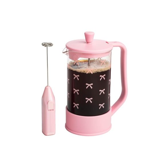 Set de regalo para café Paris Hilton French Press con espumador de leche