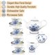 thumbnail image 3 of Set de té Brew To A Tea Blue Dream Porcelain, 1,4 L, 240 ml, 8 oz, 3 of 9