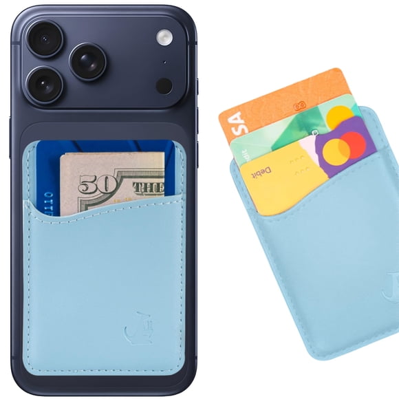 Cartera de cuero adhesiva para teléfono Wallaroo