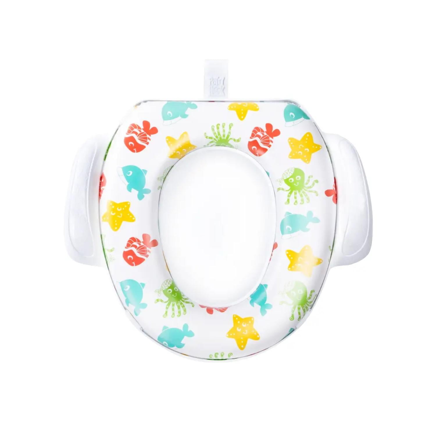 Infanti - Bañera Asiento Adaptador Para Baño Diseño Del Mar Blanco. Ceste. Amarillo. Verde. Rojo