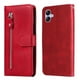 thumbnail image 2 of Funda con Cremallera para Samsung Galaxy A04E 4G, Carcasa Cartera de Cuero PU con Soporte y Tarjetero, 2 of 6