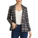 thumbnail image 1 of INSPIRE CHIC Blazers de regreso a clases para mujeres, solapa con muesca, manga larga, un botón, blazer de cuadros, azul oscuro, talla L, 1 of 6