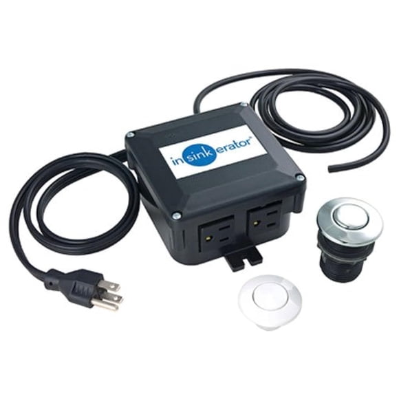 Kit de interruptores de aire para triturador de basura InSinkErator STS-OO, cromado/blanco