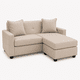 thumbnail image 3 of Sofá L Intercambiable 2 Cuerpos New Sevilla Tela Beige, 3 of 6