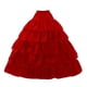 thumbnail image 3 of Enagua De Boda Con Cintura Elástica, Enaguas Para Fiesta, Color Rojo, 4 Aros, 3 of 5