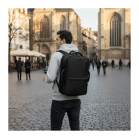 Genérico - Mochila Bolso Expandible 5 Compartimientos, 4 Cierres