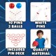 thumbnail image 4 of Set de boliche KiddieLoot para niños, 10 pinos blancos de plástico, 2 bolas, 3+, 4 of 7