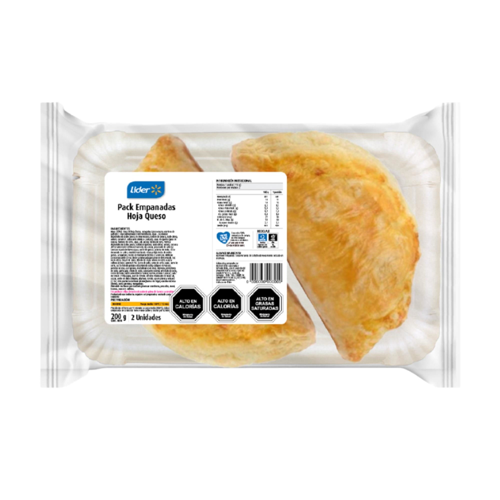 Empanadas Hoja Queso 2 Un Lider