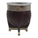 thumbnail image 1 of Mate Imperial Borravino de Calabaza Cuero Labrado con Alpaca cafe Hoja, 1 of 5
