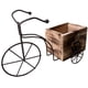 thumbnail image 5 of Maceta De Bicicleta, Adorno, Maceta, Caja De Flores De Madera Para Estante, Jardín, Oficina, Color Madera, 5 of 5