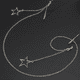 thumbnail image 2 of Cadena para gafas hecha a mano con colgante de cinco estrellas de plata y cuerda de metal antideslizante popular, 2 of 5