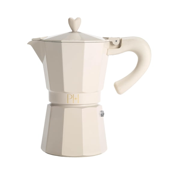 Cafetera Espresso De 6 Tazas Color Crema Para Cocina