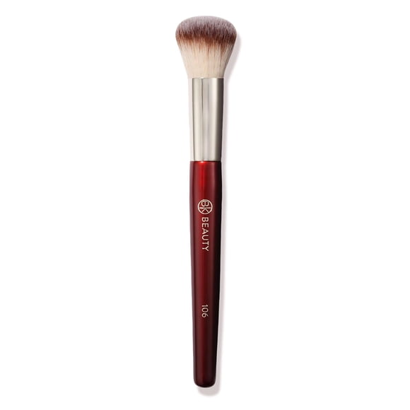 Brocha para base de maquillaje BK BEAUTY 106, redonda y densa, con forma de cúpula