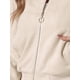 thumbnail image 5 of INSPIRE CHIC Chaqueta de Imitación de Gamuza para Mujer con Cuello Alto, Cierre de Cremallera, Diseño Recortado y Bolsillos L Beige, 5 of 6