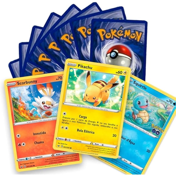Cartas Pokémon Pack 100 Unidade 01