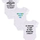 thumbnail image 1 of 3pcs Creative Rompers - Infant Toddler Personalized Letter Print Short Sleeve Jumpsuit, Perfect For Newborn Birth Gift & Photoshoot, 1 of 5