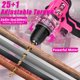 thumbnail image 3 of Kit de herramientas ThinkLearn con taladro 20 V, 265 in-lb, rosa, 175 piezas, 3 of 3