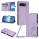 thumbnail image 1 of Funda Cartera Trébol para Google Pixel 10a con Ranuras Tarjetas y Carga Inalámbrica Morado claro, 1 of 6