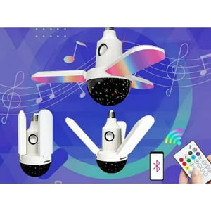 Lámpara Techo Led Musica Inalámbrica Luz Nocturna Rgb Lau