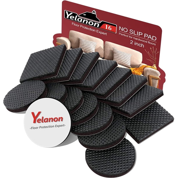 Protectores antideslizantes para muebles Yelanon, 16 piezas, 5 mm, para pisos de madera