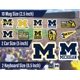 thumbnail image 2 of Set de stickers PartyKandy Michigan Wolverines de 14 piezas, impermeables, 2 of 6