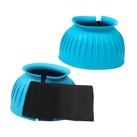 Magideal - 2 Piezas Botas De Campana Para Caballos Cubierta De Pezuñas Protección Para Monta Y Equipo Profesional De Goma Indesformable Adecuado Para Senderos Y Tamaño Pequeño: 76 X 76 X 88 Cm