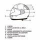 thumbnail image 3 of Casco de Moto Full Face BX603-XL Silver, 3 of 4