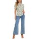 thumbnail image 2 of GRACIA Y GRANDEZA Blusa Floral Casual de Manga Corta con Volantes y Lazo para Mujer Verde S, 2 of 6