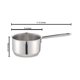 thumbnail image 2 of Cazo de acero inoxidable Cuisinox 12 cm 0,75 L apto para inducción, 2 of 3