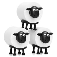 Juego De 3 Divertidos Portarrollos Velenti Black Sheep